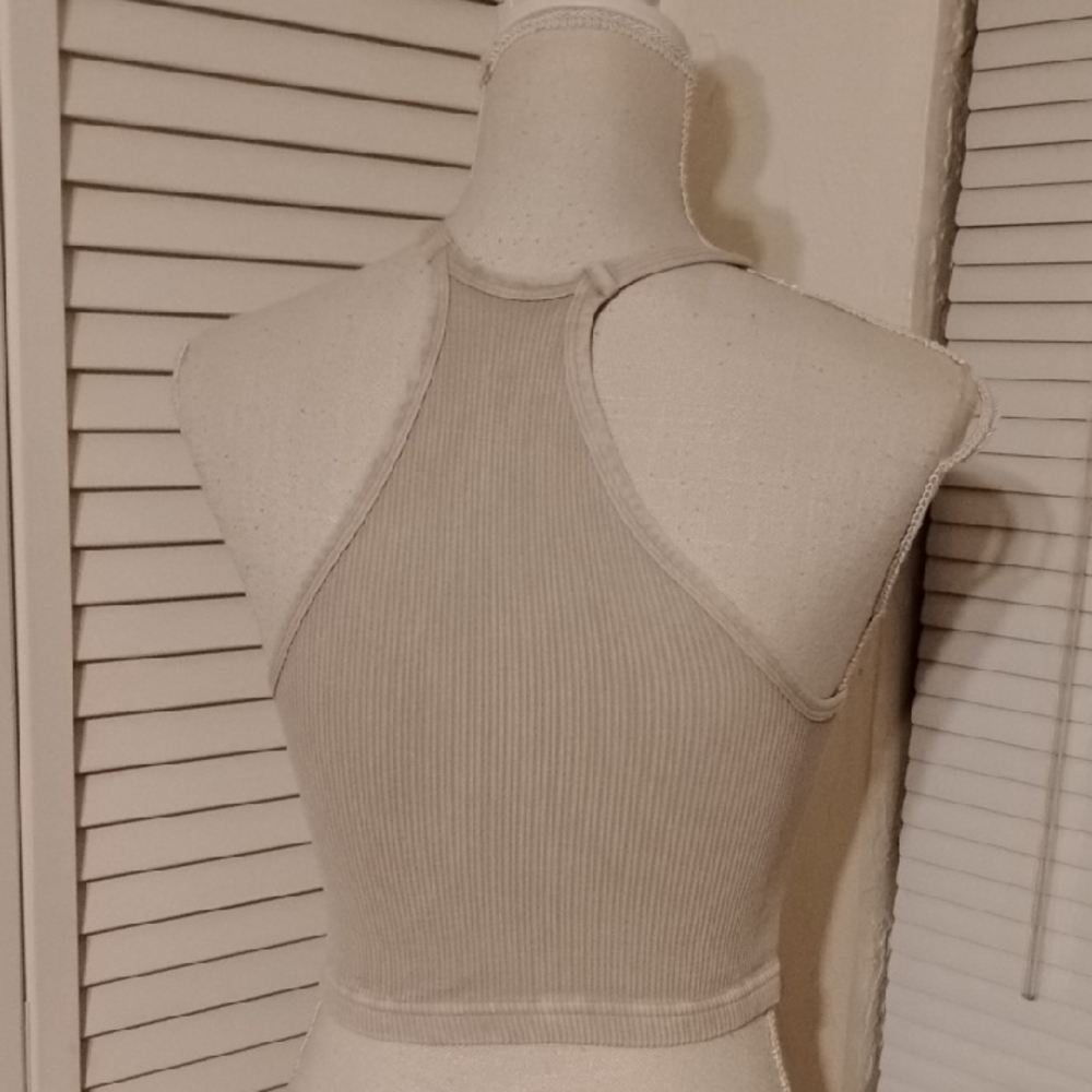 FP Movement by Free People Ribbed Sports Bra in Cream - Picture 3 of 4